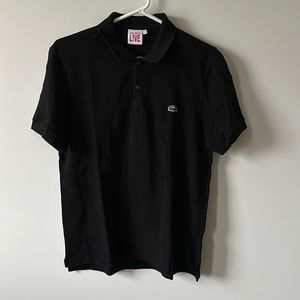 lacoste polo shirt black size 4
